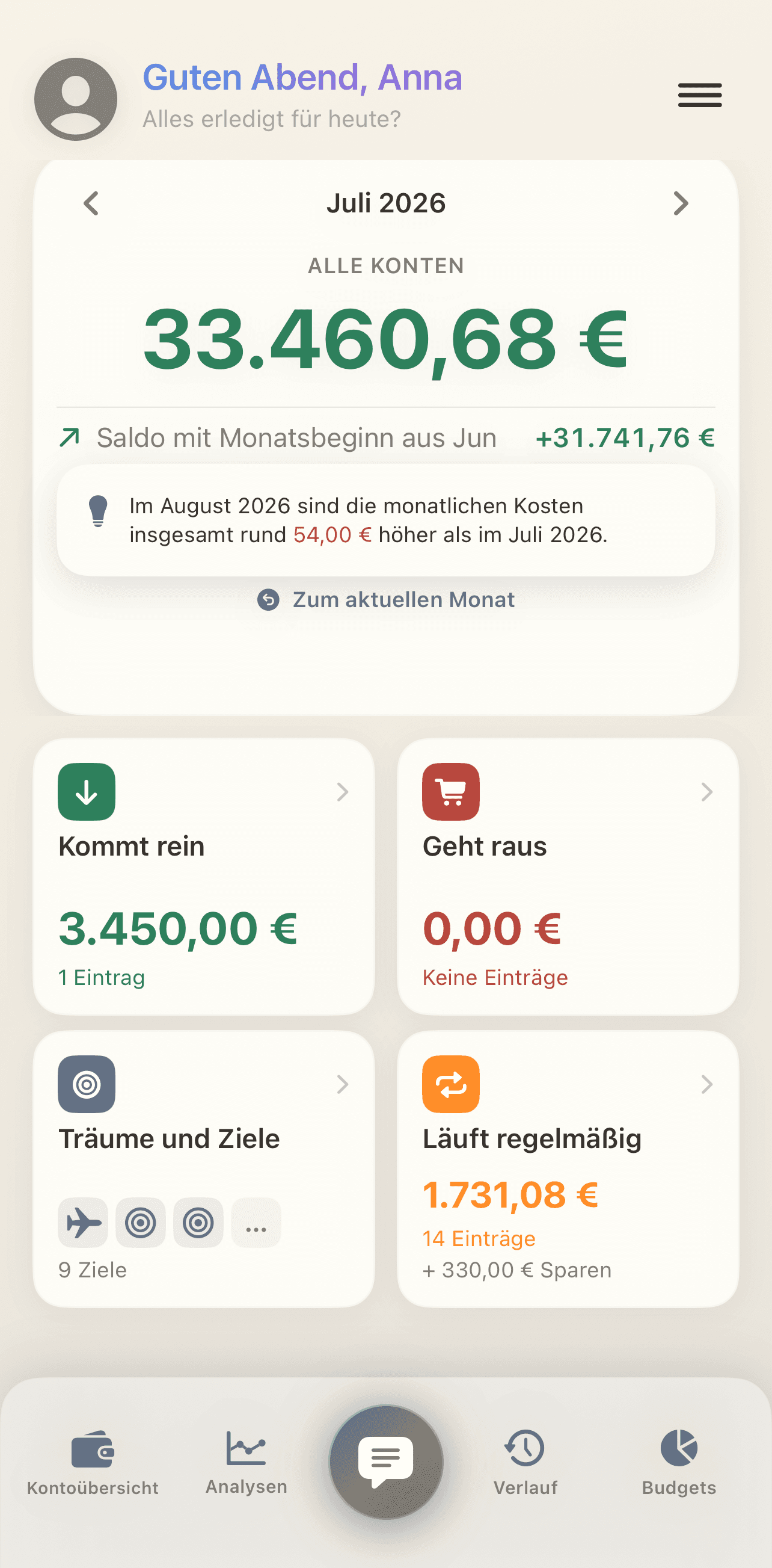 Bilando-App in einem Erscheinungsbild