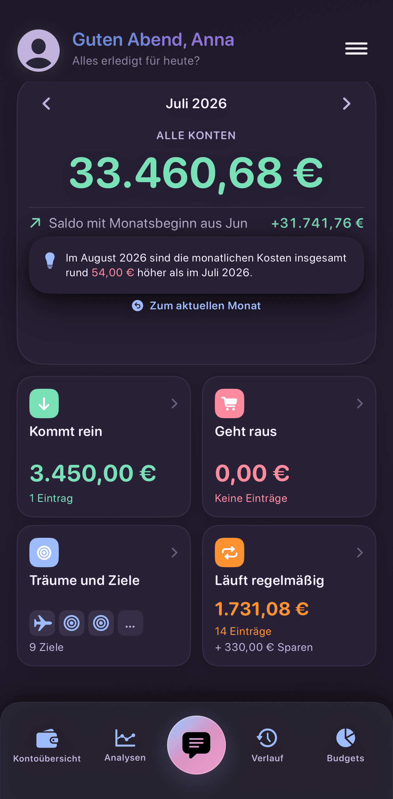 Bilando-App in einem Erscheinungsbild