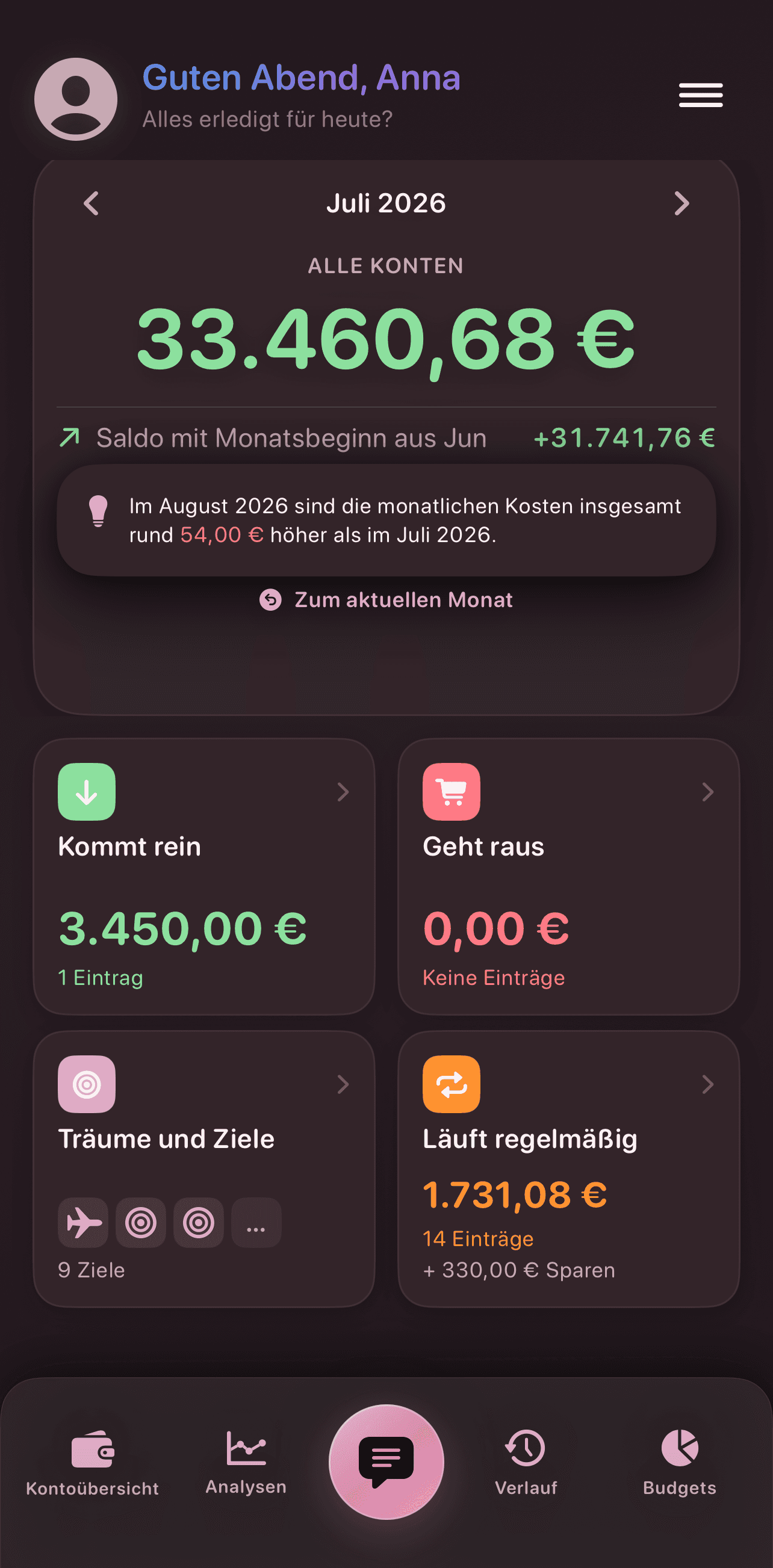 Bilando-App in einem Erscheinungsbild