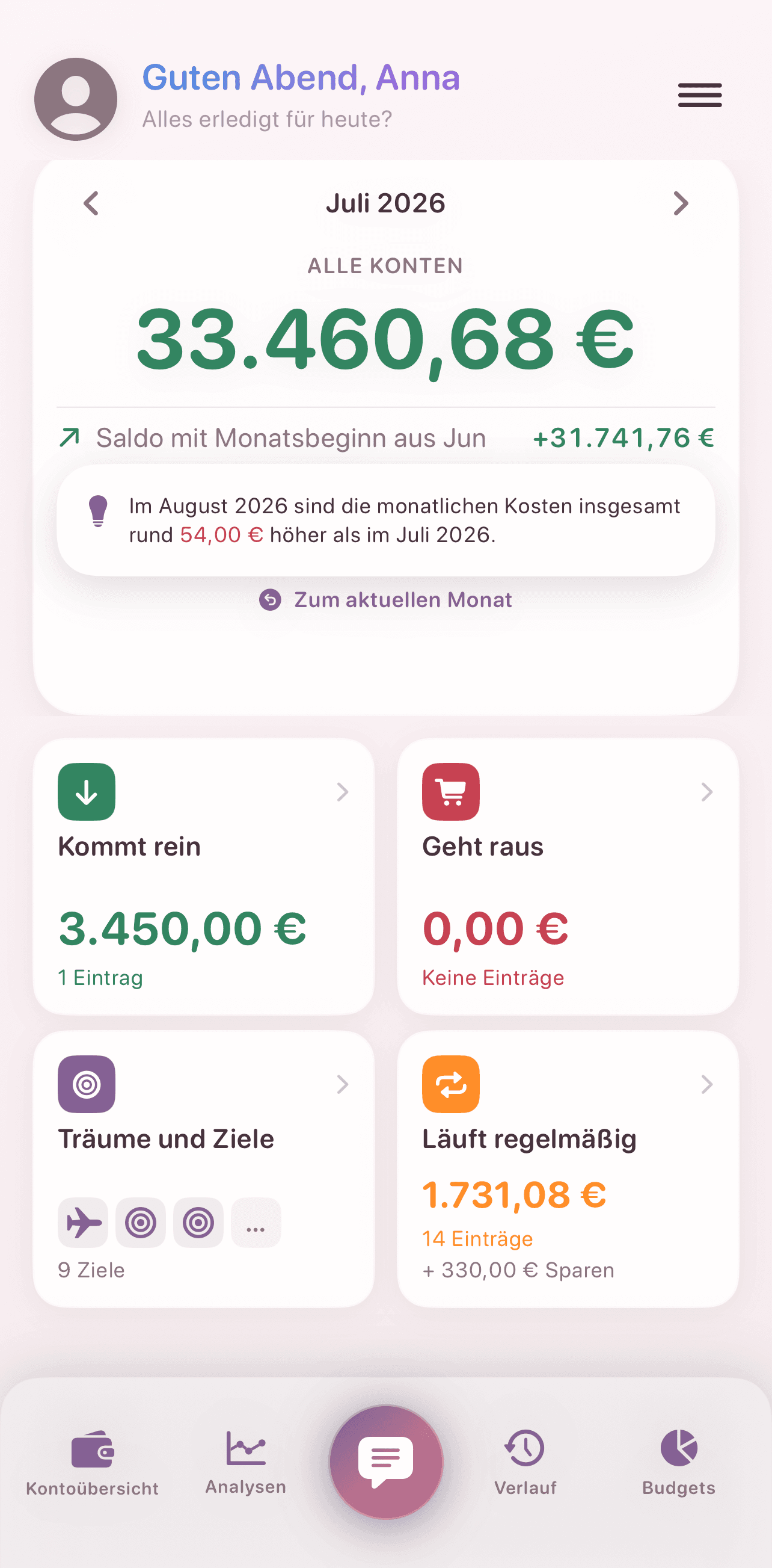 Bilando-App in einem Erscheinungsbild