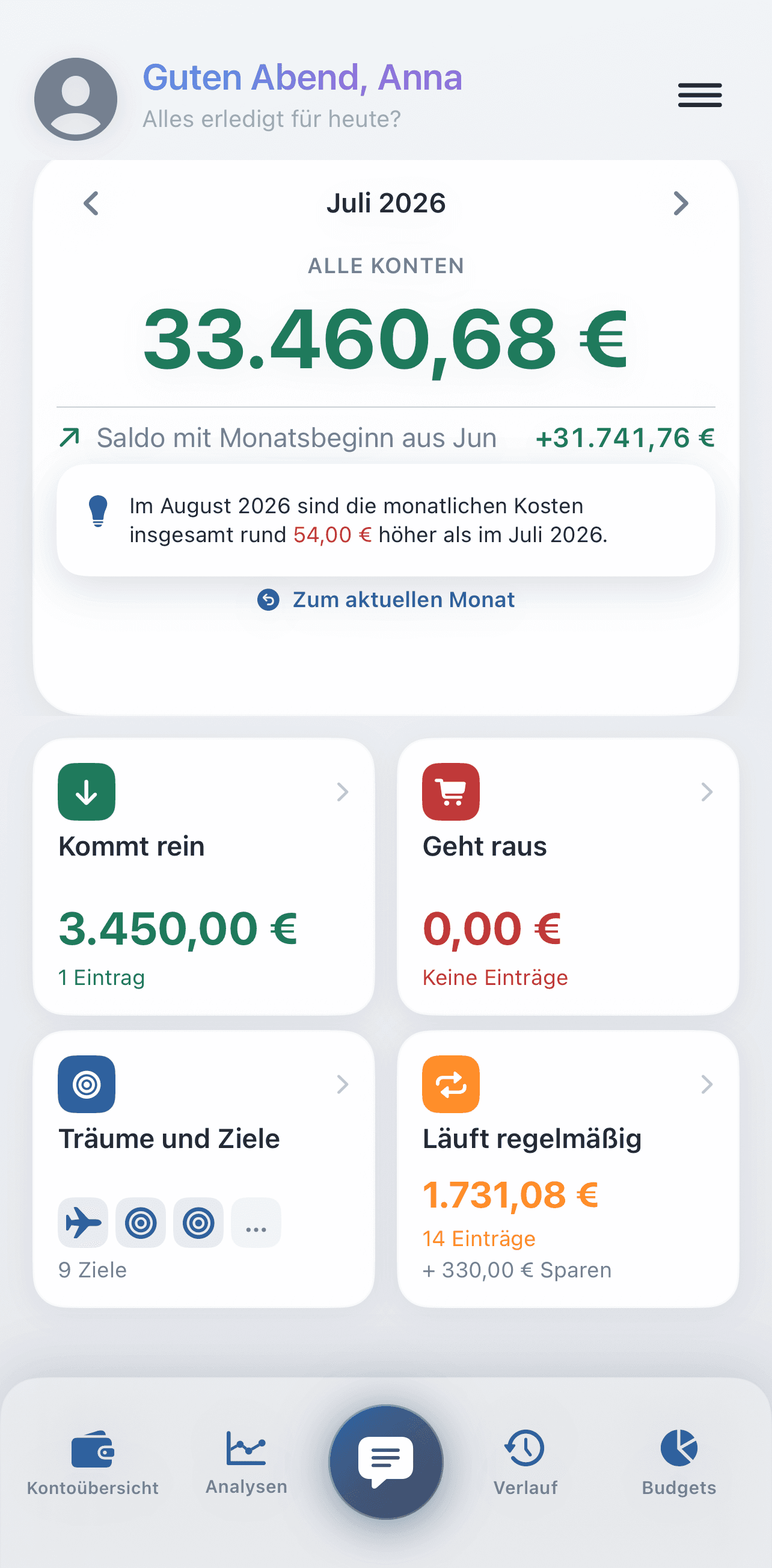Bilando-App in einem Erscheinungsbild